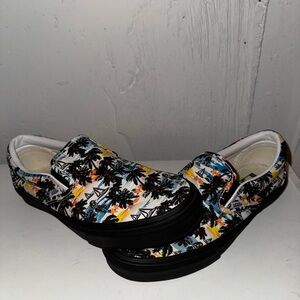 Custom Vans Slip-On – Tropical Print | Men’s 8.5